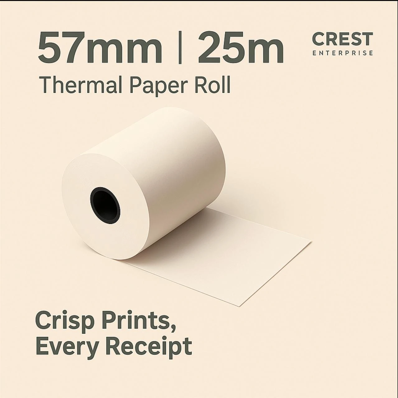 Thermal Roll 57mm × 25 mtr